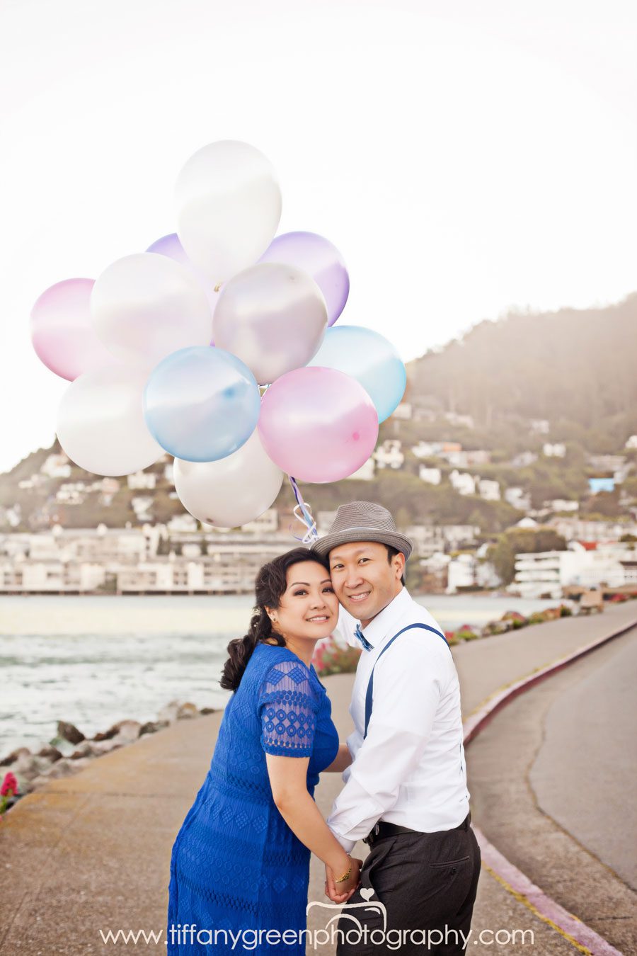 Engagement Portraits with Balloons